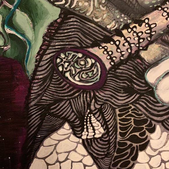 Female Grace- an original large acrylic painting - Picture 5 of 9